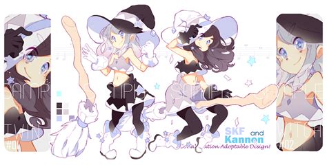 [closed ty]setprice twin star witch collab adopt by skfuu on deviantart