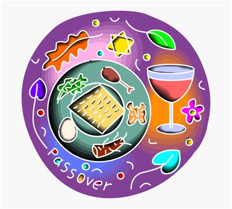 Vector Illustration Of Jewish Passover Celebration Clipart