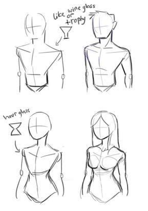 Basic Torso Shapes Drawing People Drawing Techniques Drawings