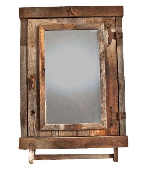 This led medicine cabinet is a perfect addition to any small bathroom including powder rooms and half baths. Reclaimed Farmhouse Rustic Medicine Cabinet with mirror ...
