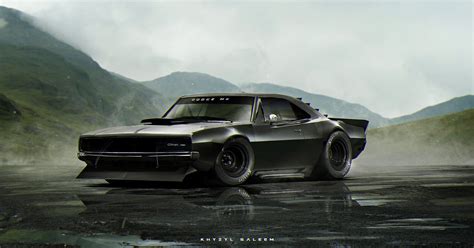 1960s Mustang Dodge Charger And Corvette C3 Rendered As