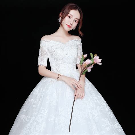 It S Yiiya Wedding Dress Short Sleeve Bridal S Gowns Full Lace Princess Bridal Ball Gown Boat