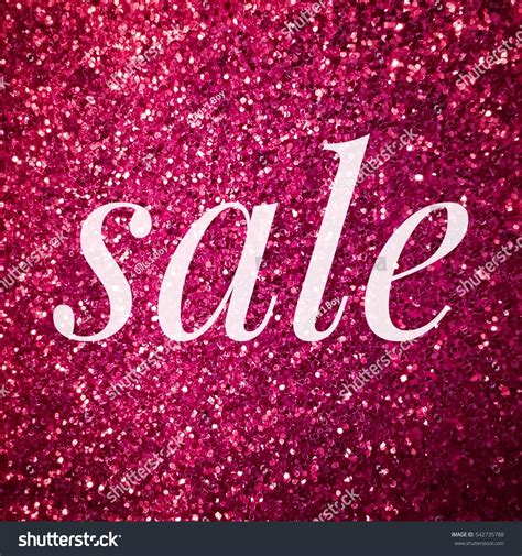 Sale Sign On Pink Glitter Background Stock Photo 542735788 Shutterstock