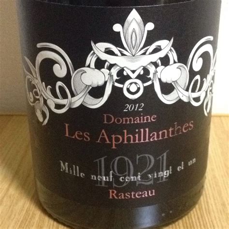 Dom Les Aphillanthes Rasteau Vinica 無料のワインアプリ