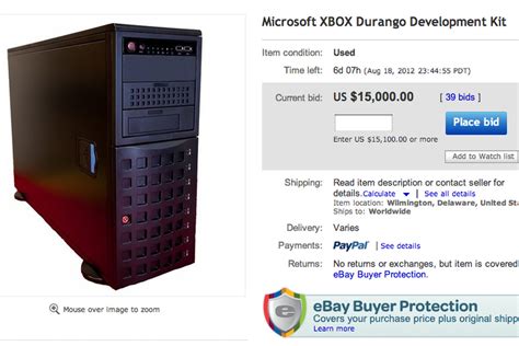 Ebay Seller Claims To Be Auctioning A Microsoft Xbox Durango