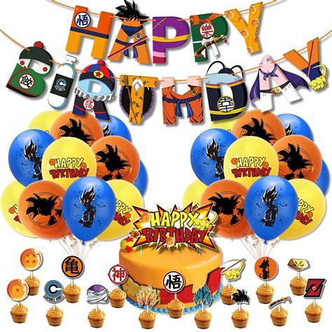 Buy Dragon Ball Z Birthday Party Supplies Setincludes Happy Banner