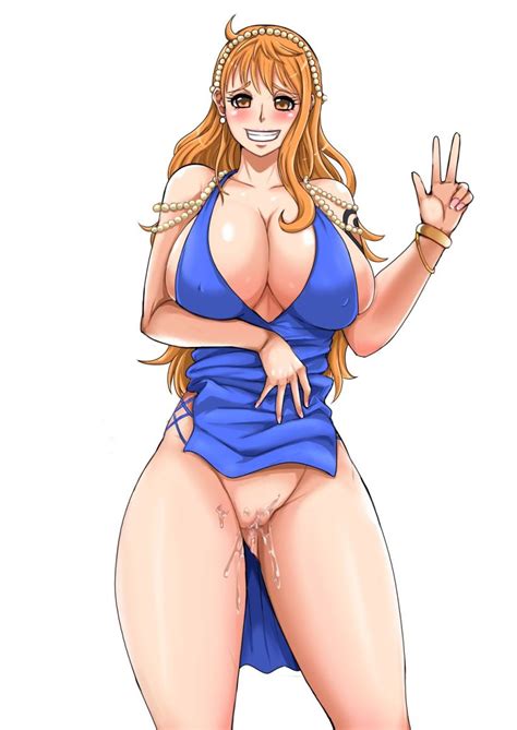 Nekuraneko Nami One Piece One Piece Highres 1girl Armpits Arms Behind Head Arms Up