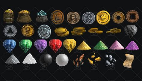 Fantasy Currency Icon Pack Gamedev Market