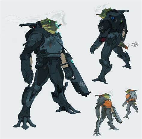 Artstation Paragon Frog Legs Paul Richards Character Art