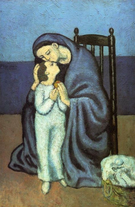 1901 Madre E Hijo Picasso Art Pablo Picasso Art Picasso Blue