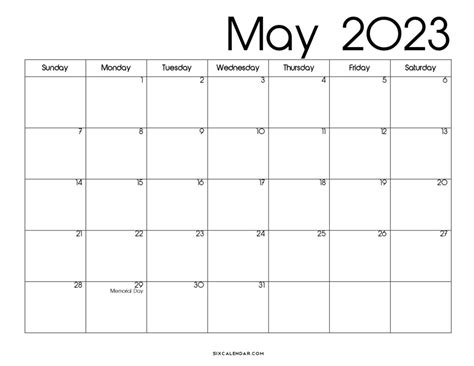 How To May 2023 Calendar Printable Free Download
