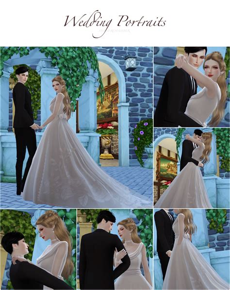 Flower Chamber Wedding Poses Sims 4 Couple Poses Sims 4 Wedding Dress