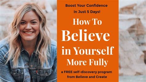 Confidence Course Enrollment • Believe And Create