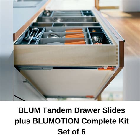 Blum Tandem Plus Blumotion Drawer Slides Complete Kit Advance Design