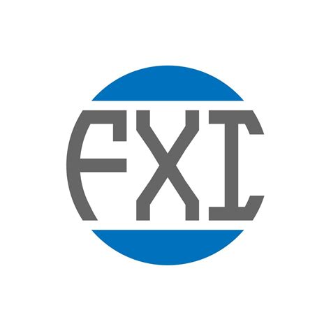 Fxi Letter Logo Design On White Background Fxi Creative Initials