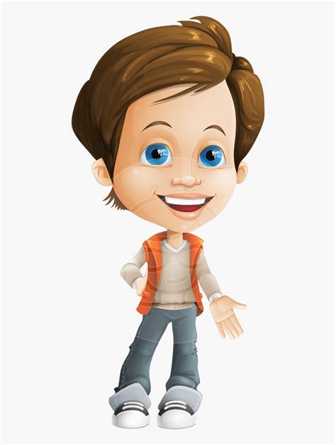 Playful Boy Cartoon Vector Character Aka Richie In Cartoon Playful Boy Hd Png Download