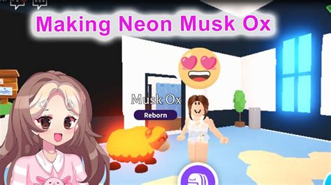 Making My First Neon Musk Ox From 2020 In Roblox Adopt Me Winter