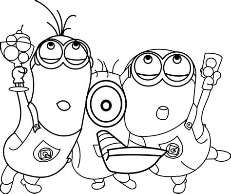 Aproveite as férias para assistir episódios inéditos de 44 gatos, mini beat power rockers e the dog & pony show. nice Minions Celebration Coloring Page | Minion coloring ...