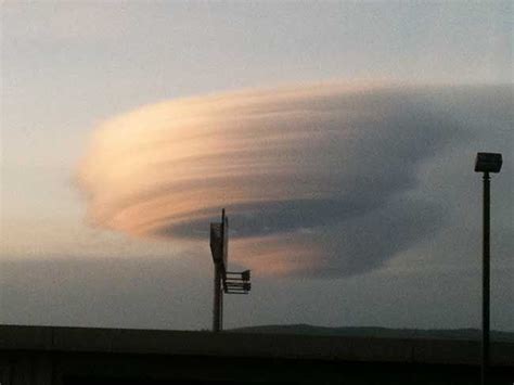 Lenticular Clouds Technically Known As Altocumulus Standing