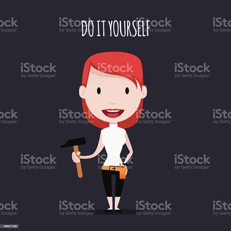 Diy Girl Illustation Stock Illustration Download Image Now Istock