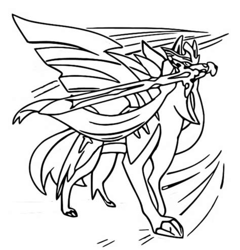 Zacian 6 Coloring Page Free Printable Coloring Pages For Kids