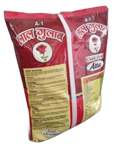 Indian 5 Kg Lal Gulab Wheat Flour Packaging Type Bag 3 Months At Rs