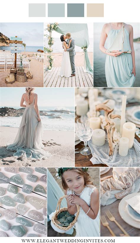 Beach Wedding Colors Schemes Beach Wedding Attire Wedding Color