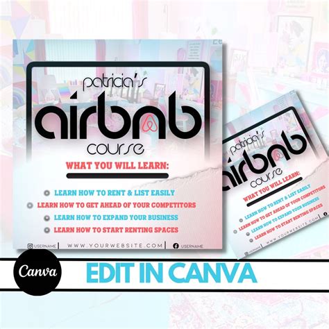 Airbnb Flyer Airbnb Course Airbnb Training Airbnb Template Etsy