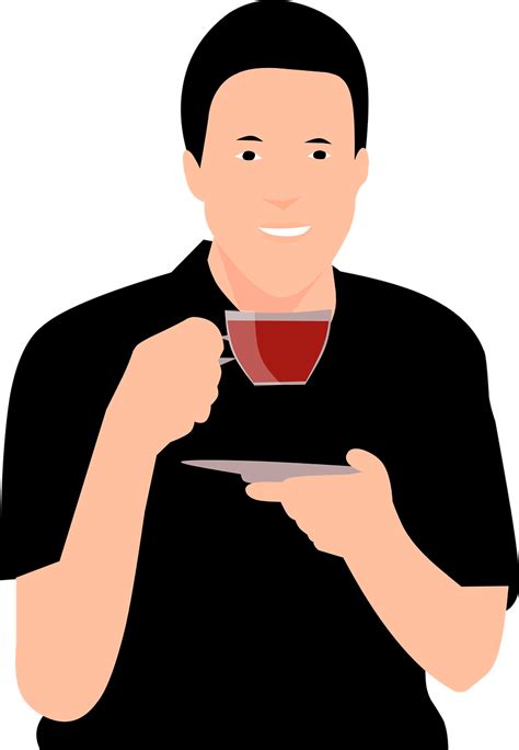 People Drinking Coffee Clipart Png