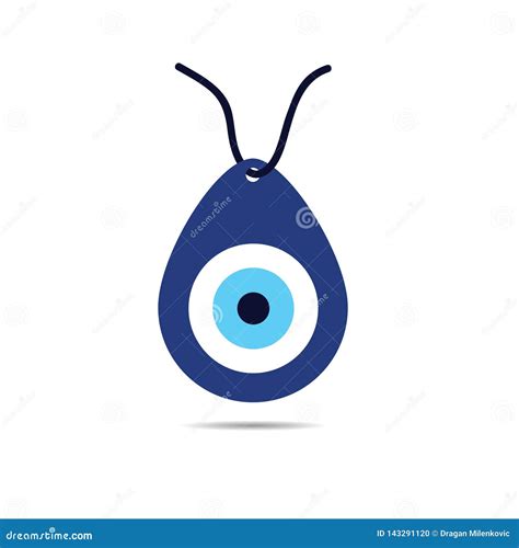 Greek Evil Eye Vector Symbol For Protection Stock Vector