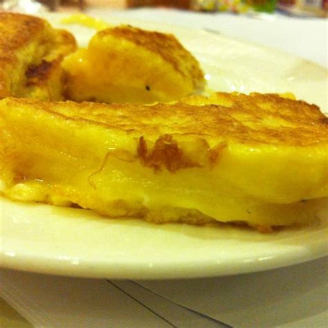 Dip the bread in this mixture on both the sides. French toast: cheese n ham sandwiched with bread slices ...