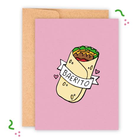 Burrito Card Etsy