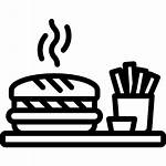 Fast Icon Svg Vector Restaurant Burger Hamburger