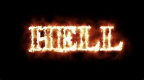 4k animation - Concept Of Word Hell In Fire Motion Background - Storyblocks