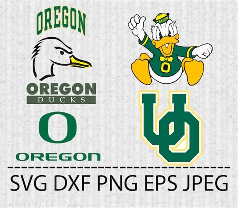 Svg Oregon Ducks Logo Vector Layered Cut File Silhouette Cameo
