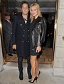 Kate Moss kisses husband Jamie Hince as she attends private view of her ...
