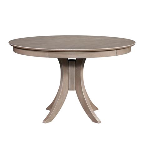 Amani light wood 48 in. 48 Inch Sienna Round Dining Table with Pedestal Base ...