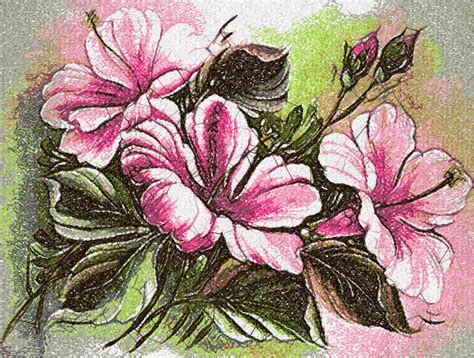 Flowers photo stitch free embroidery design 24 - Free embroidery ...