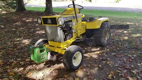 Allis Chalmers B112 With Homemade Grader Blade And Counterweight Doing