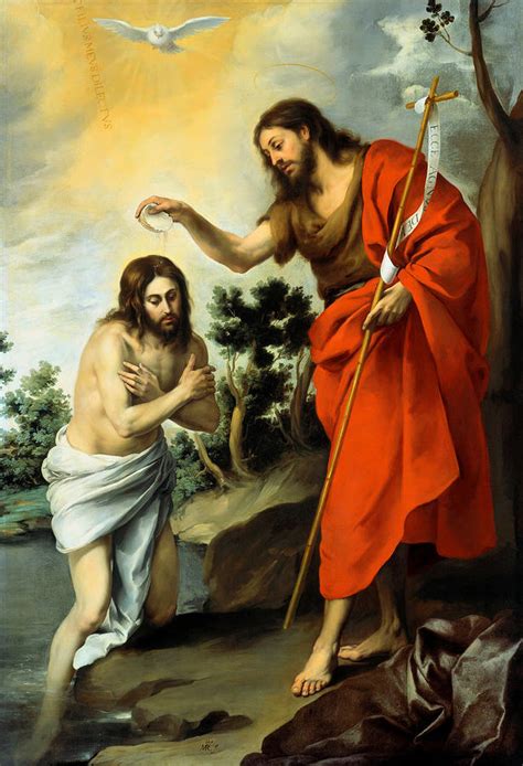 The Baptism Of Christ By Bartolome Esteban Murillo