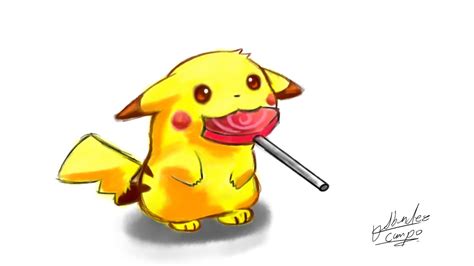 Dibujando A Pikachu Kawaiipokemonspeed Draw Youtube