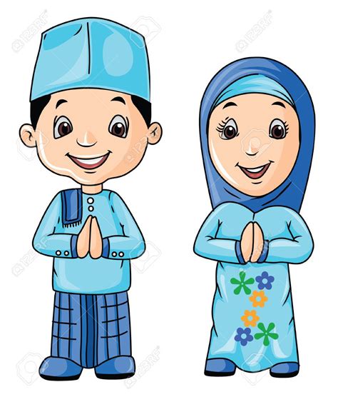 Gambar Kartun Orang Muslim