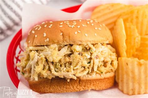 Ohio Shredded Chicken Sandwiches Slow Cooker Tastes Of Lizzy T