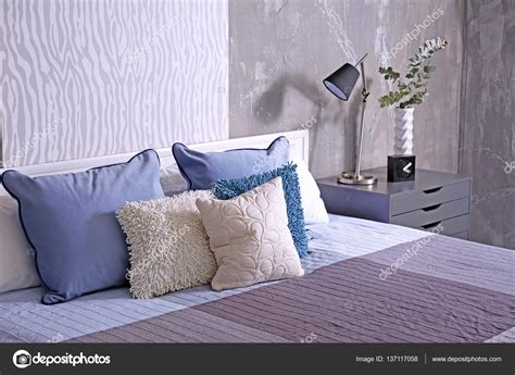 Interior Of Modern Bedroom — Stock Photo © Belchonock 137117058