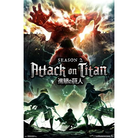 Attack On Titan Season 2 Teaser Poster Print 22 X 34