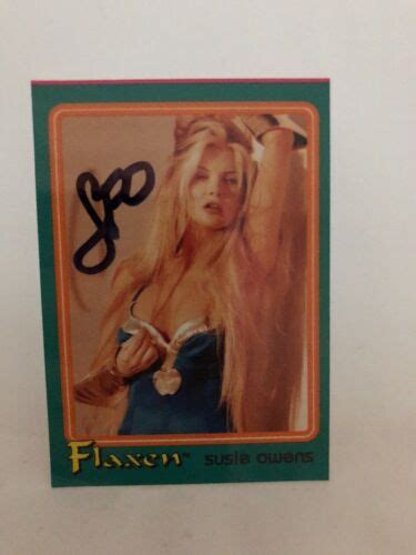 Susie Owens Signed Flaxen Comic Book Trading Card Playboy Playmate Ebay