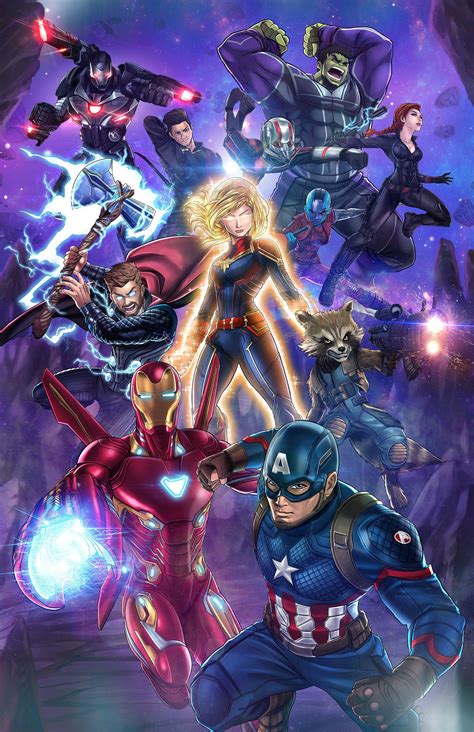 Avengers Endgame Anime Etsy Marvel Avengers Comics Avengers Comics