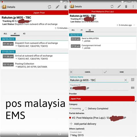 You can get the tracking number from the voucher of malaysia post,which would be given to you at after pressing the track button ,you will be taken to the tracking result page of official malaysia post site. Pos Malaysia registered mail is not working, only the EMS ...