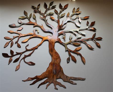 Olive Tree Tree Of Life Metal Wall Art Decor 18 14 Wall Sculptures