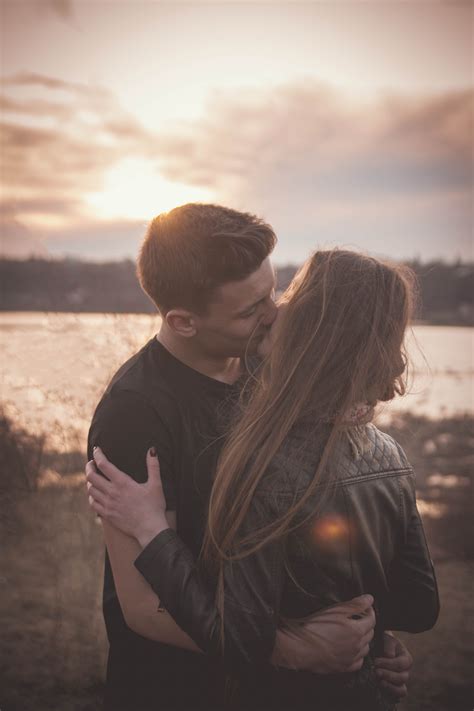 Free Images Nature Person Woman Sunset Love Kiss Couple Romance Hug In The Evening
